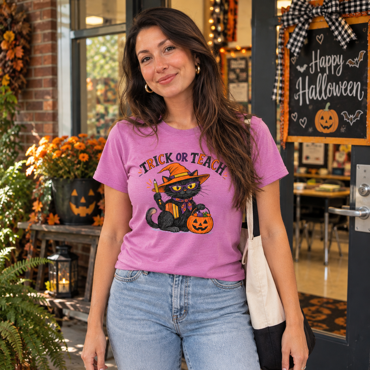 Trick or Teach Halloween Teacher Shirt