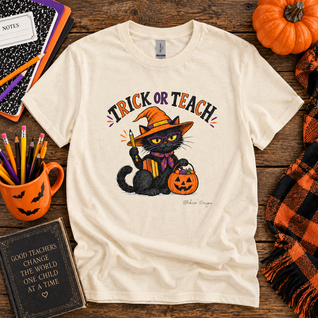 Trick or Teach Halloween Teacher Shirt
