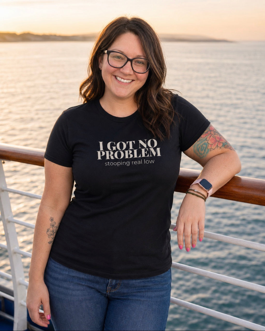 I Got No Problem Stooping Real Low | Sarcastic Graphic Tee