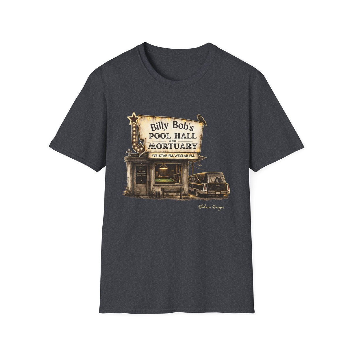 Billy Bobs Dark Heather Gray front