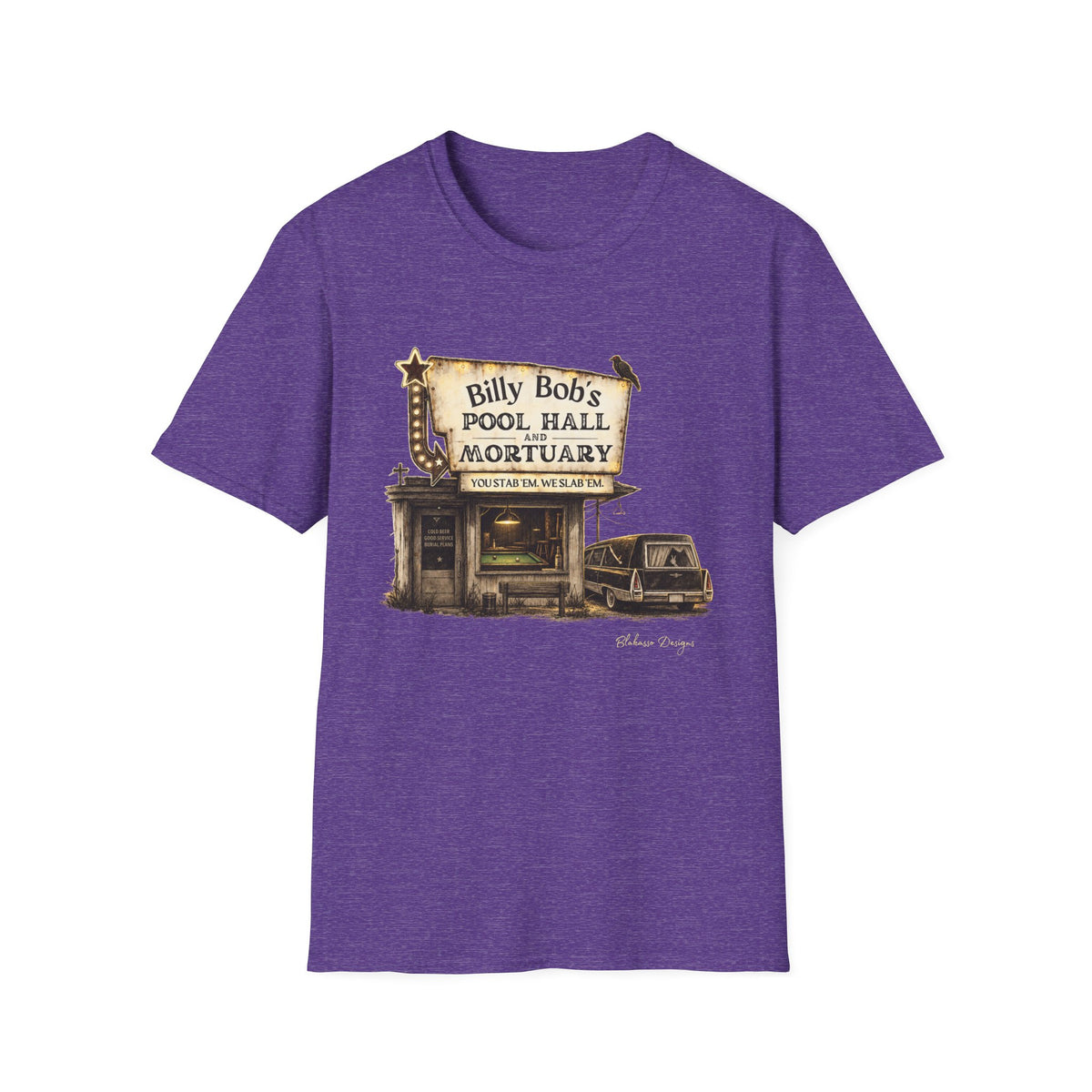 Billy Bobs Heather Purple front mockup