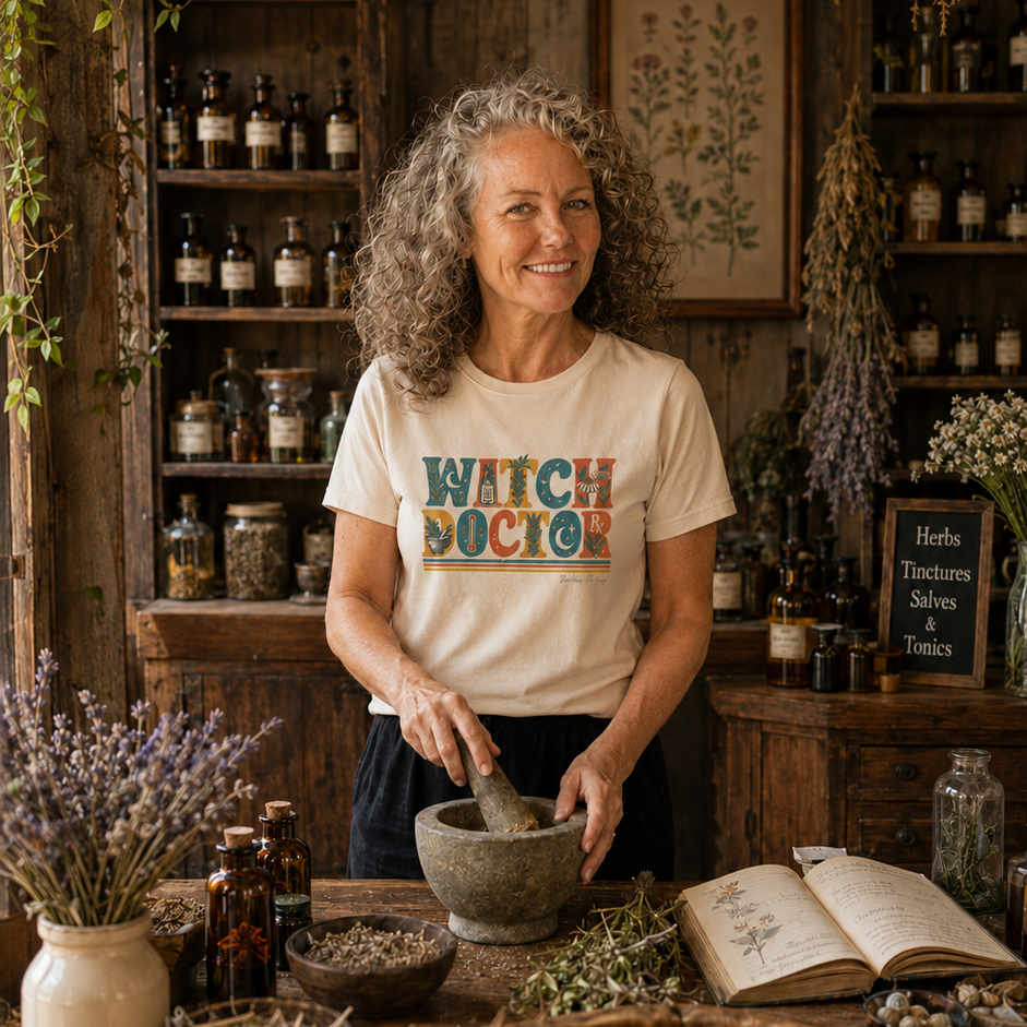 Witch doctor design on natural lifestyle.