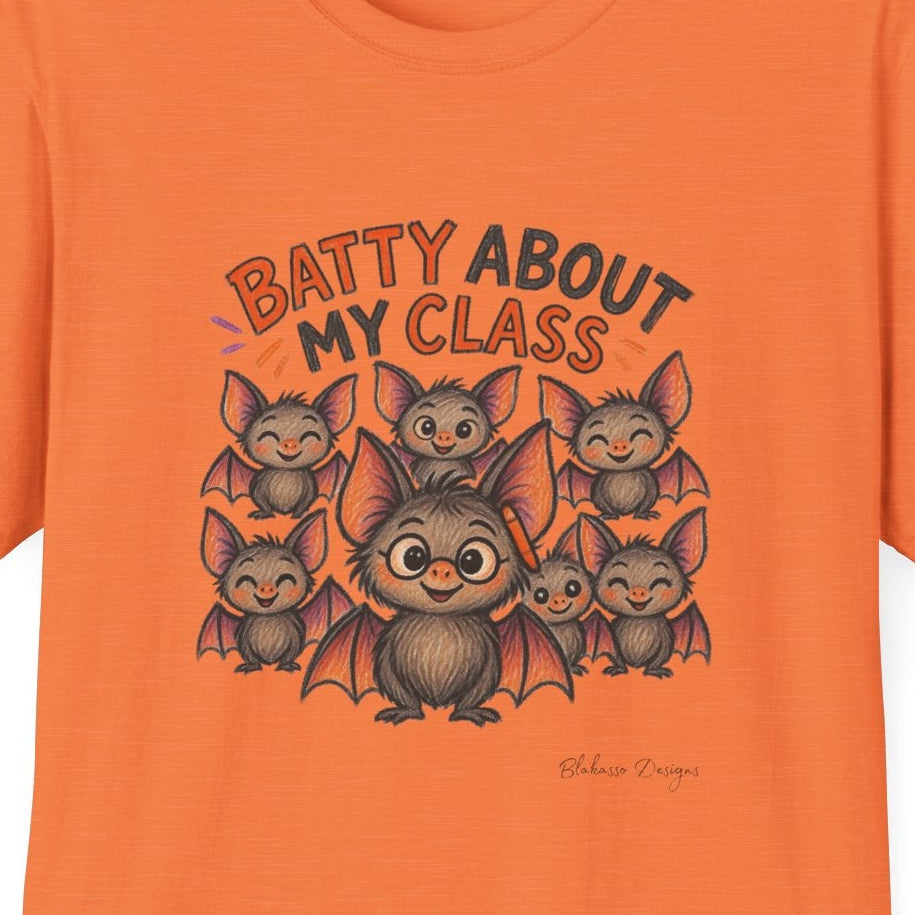 Batty About My Class Halloween Teacher Shirt